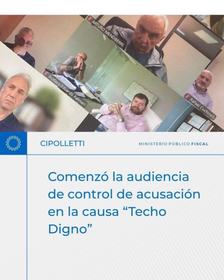 “Techo Digno”. Comenzó en Cipolletti la audiencia de control de acusación